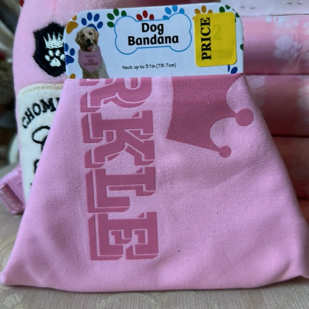 NWT female dog posh bundle: size medium: harness, bandanna, toy, waste holder - Picture 3 of 7